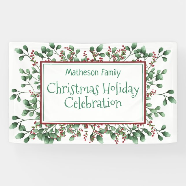 Weihnachtsfeier - Hängen Banner (Horizontal)