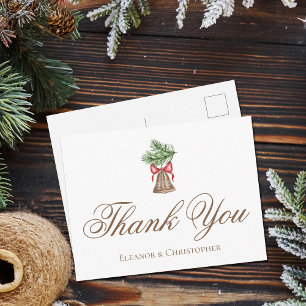 Weihnachtsfeier Hochzeit Custom Vielen Dank Postkarte