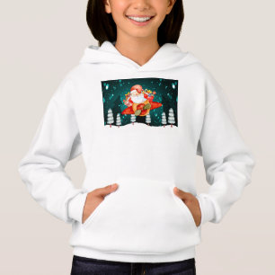 Weihnachtsfeier im Flugzeug mit Gegenwart Hoodie