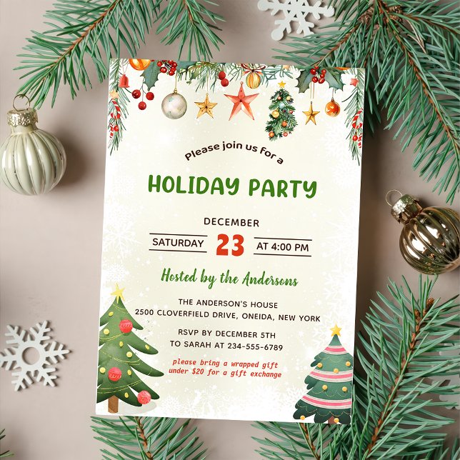 Weihnachtsfeier im Grünen Einladung (Von Creator hochgeladen)