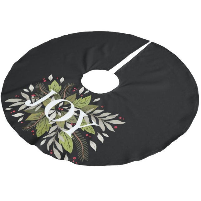 Weihnachtsfeier im Grünen Polyester Weihnachtsbaumdecke (Schrägansicht)