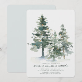 Weihnachtsfeier im Pinienwald Einladung