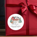 Weihnachtsfeier im Wintergarten Runder Aufkleber<br><div class="desc">Dieses Design kann in dem Bereich personalisiert werden, der durch das Ändern des Fotos und/oder Textes zur Verfügung gestellt wird. Sie können auch angepasst werden, indem Sie auf Vorlage personalisieren klicken und dann auf die Schaltfläche klicken, um weitere Optionen anzupassen, um die Hintergrundfarbe zu löschen oder zu ändern, Text hinzuzufügen,...</div>