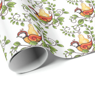Weihnachtsfeier in Birnbaum Geschenkpapier