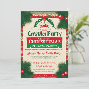 Weihnachtsfeier-Karte Save The Date