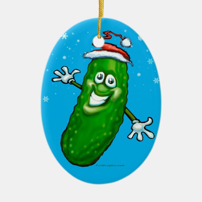 Weihnachtsfeier Keramik Ornament (Vorne)