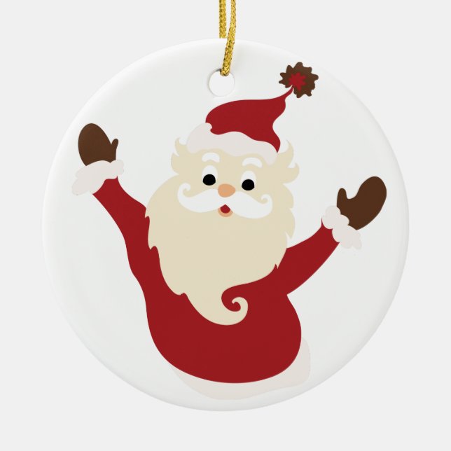 Weihnachtsfeier Keramik Ornament (Vorne)