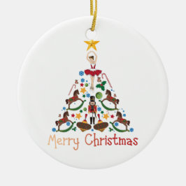 Weihnachtsfeier Keramik Ornament