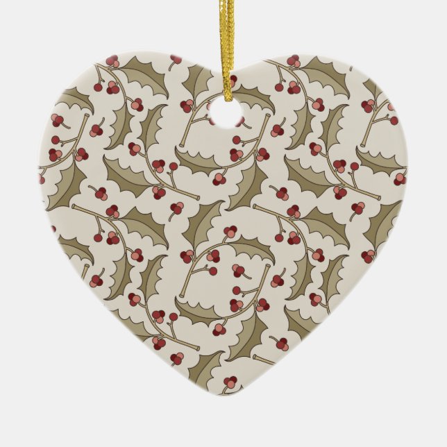 Weihnachtsfeier Keramik Ornament (Vorne)