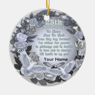 Weihnachtsfeier Keramikornament