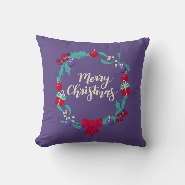 Weihnachtsfeier Kissen (Vorderseite)