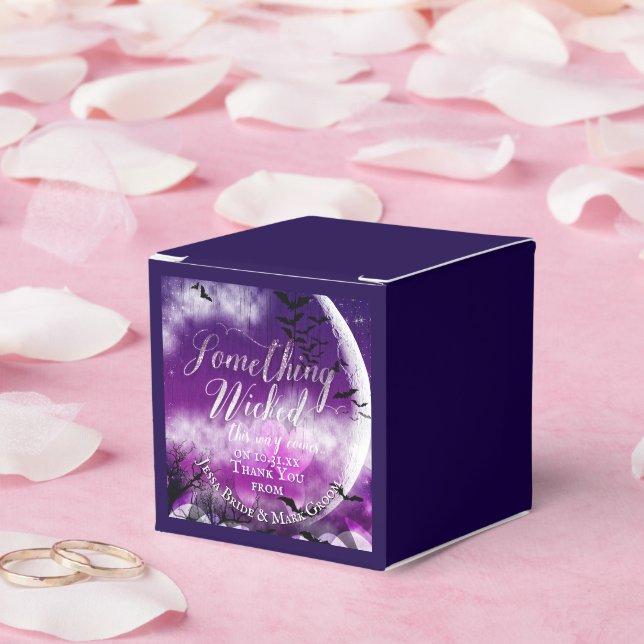 Weihnachtsfeier Liebe Moon Wedding Geschenkschachtel (Hochzeit)