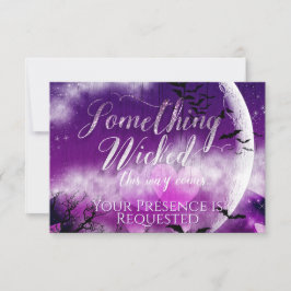 Weihnachtsfeier Liebe Moon Wedding RSVP Karte