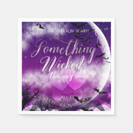 Weihnachtsfeier Liebe Moon Wedding Serviette