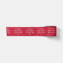 Weihnachtsfeier Liebe vom Personalisierten Rot Satinband