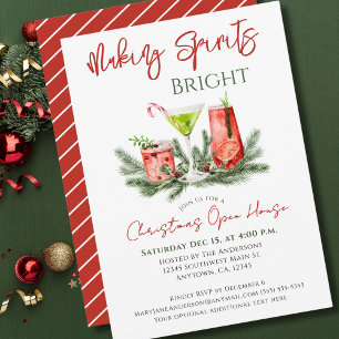Weihnachtsfeier 'Making Spirits Bright' Einladung