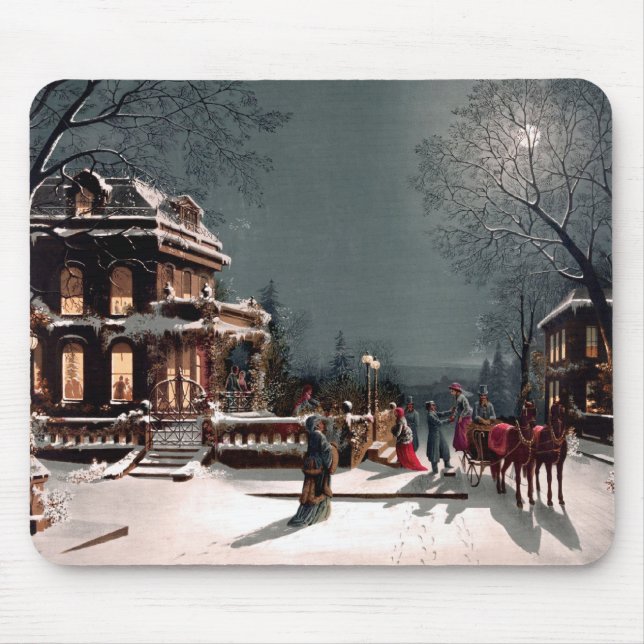 Weihnachtsfeier-Mauspad Mousepad (Vorne)
