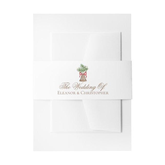 Weihnachtsfeier Minimalistischer Feiertag Hochzeit Einladungsbanderole (Vorderseite Beispiel)