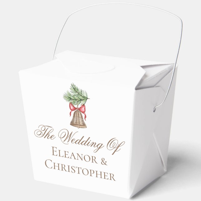 Weihnachtsfeier Minimalistischer Feiertag Hochzeit Geschenkschachtel (Vorderseite)