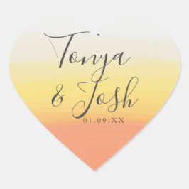 Weihnachtsfeier mit Candy Corn Herz-Aufkleber