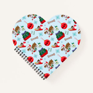Weihnachtsfeier mit Goofy Bulldog Notizbuch