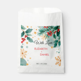 Weihnachtsfeier mit Holly Geschenktütchen