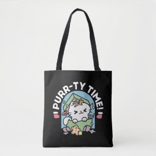 Weihnachtsfeier mit Purr-ty-Time Cat Tasche
