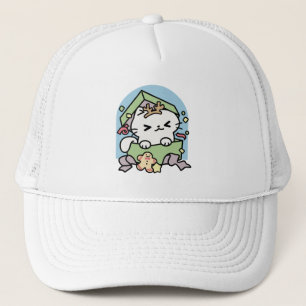 Weihnachtsfeier mit Purr-ty-Time Cat Truckerkappe