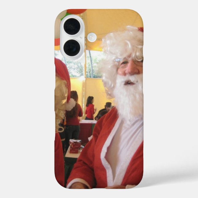 Weihnachtsfeier & Mrs. Claus - Feierlichkeiten iPhone 16 Hülle (Rückseite)