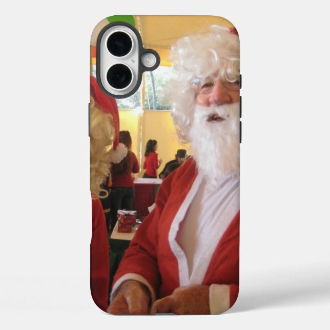Weihnachtsfeier & Mrs. Claus - Feierlichkeiten iPhone 16 Plus Hülle (Rückseite)