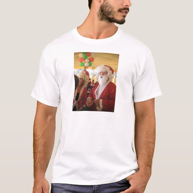 Weihnachtsfeier & Mrs. Claus - Feierlichkeiten T-Shirt (Vorderseite)