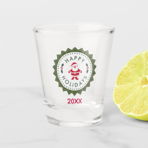 Weihnachtsfeier Niedlicher Cartoon Weihnachten Schnapsglas