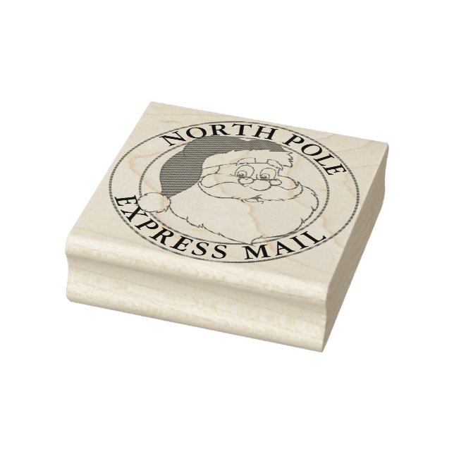 Weihnachtsfeier Nordpol Express Post Gummistempel (Stempel)