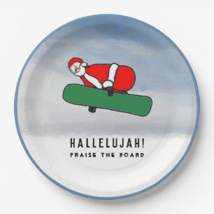 Weihnachtsfeier Pappteller