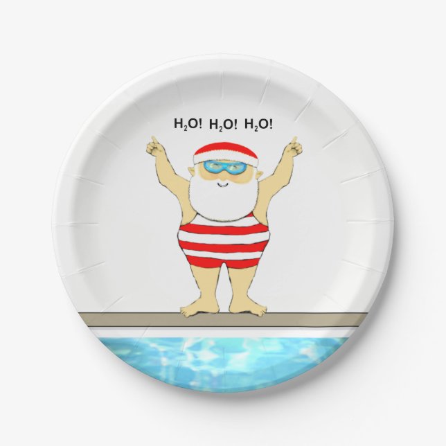 Weihnachtsfeier Pappteller (Vorderseite)