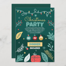 Weihnachtsfeier, Party Einladung
