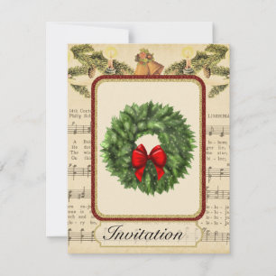 Weihnachtsfeier Party Einladung mit Weihnachten