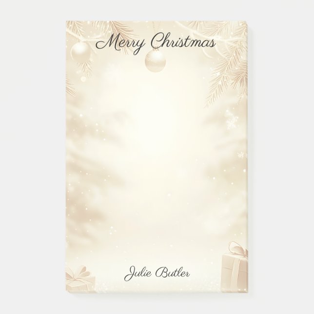 Weihnachtsfeier Post-it Klebezettel (Vorderseite)