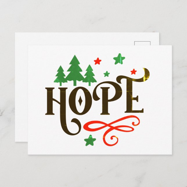 Weihnachtsfeier Postkarte (Vorne/Hinten)