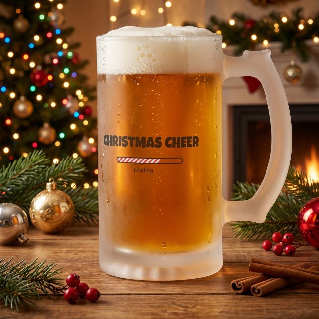 Weihnachtsfeier - Progress-Bar - Ladung Mattglas Bierglas (Von Creator hochgeladen)