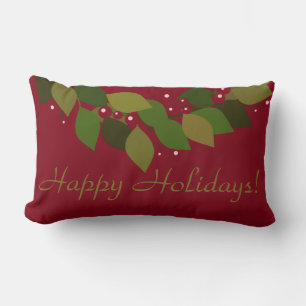 Weihnachtsfeier   Rustikales Mix und Match Lendenkissen