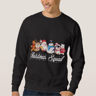 Weihnachtsfeier Santa Reindeer Snowman Gingerbrot Sweatshirt