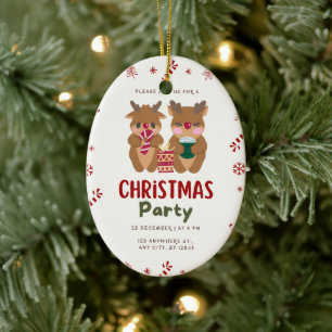 Weihnachtsfeier-Schmuckstück Keramik Ornament