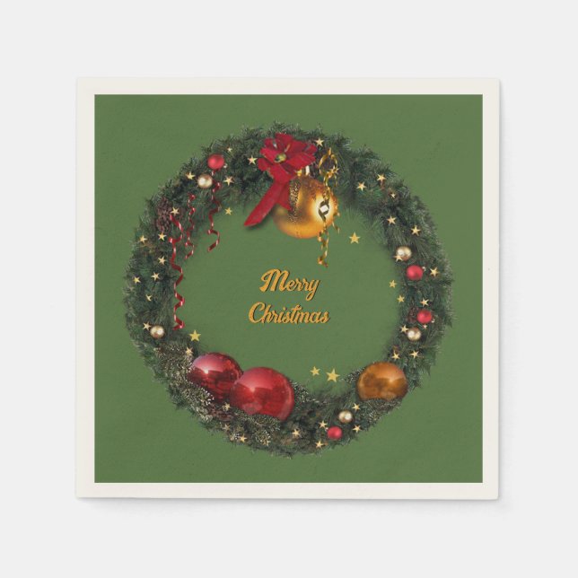Weihnachtsfeier Serviette (Vorderseite)