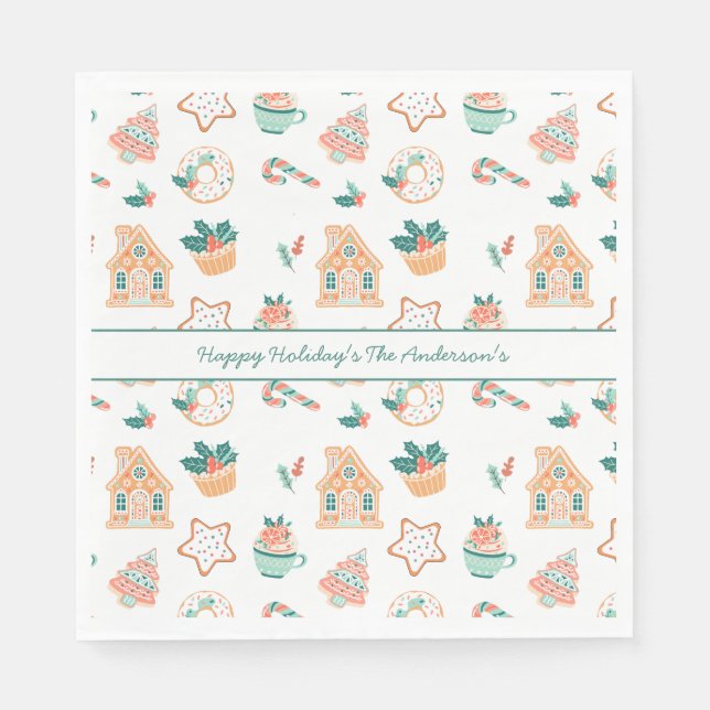Weihnachtsfeier Serviette (Vorderseite)