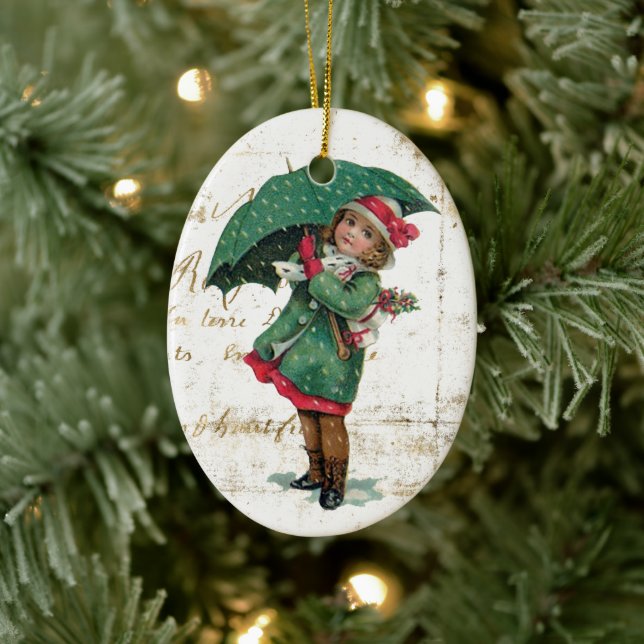 Weihnachtsfeier Süsse Keramik Ornament (Baum)