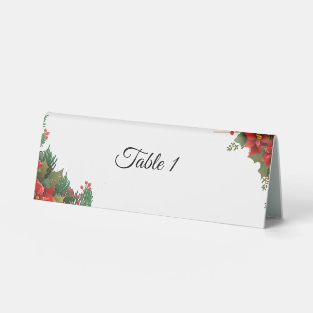 Weihnachtsfeier Tischaufsteller (Vorderseite)