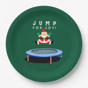 Weihnachtsfeier Trampolin Pappteller