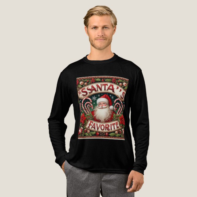 Weihnachtsfeier Tri-Blend Shirt (Volle Vorderseite)