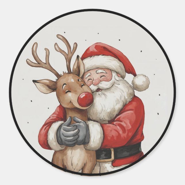 Weihnachtsfeier und Bierherz - Trending Now Runder Aufkleber (Vorderseite)